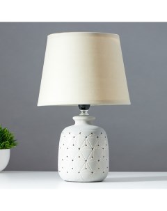 Лампа настольная 16735/1WT E14 40 Вт белый h.31 см Risalux