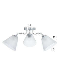 Люстра «Лорена» 3хЕ27 40 Вт хром 55×55×36 см Bayerlux