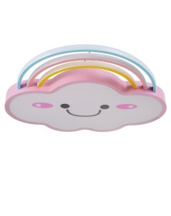 Светильник с ПДУ «Облачко» 1хLED 70 Вт 3000-6000К диммер розовый 60×50×6 см Bayerlux