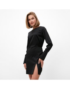 Платье мини женское : Silk pleasure, чёрное, размер 46 Minaku