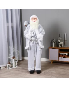 Дед Мороз ростовая кукла «. Новогодняя игрушка в шубе с фонариком», 45×150 см Зимнее волшебство