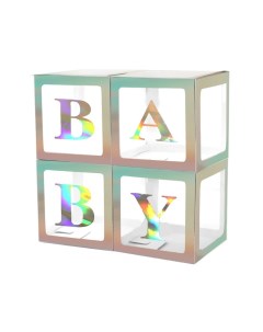 Коробка для шаров BABY, 4 шт., 30×30×30 см Страна карнавалия