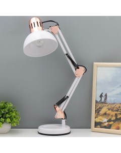 Настольная лампа «Джоел» Е27 40 Вт бело-золотой 15×15×63 см Risalux