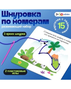 Развивающий набор «Шнуровка по номерам», 3+ Iq-zabiaka