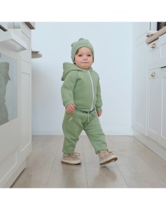 Костюм: толстовка и брюки «» BASIC LINE, рост 86-92 см, зелёный Крошка я