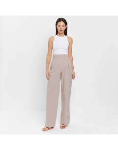 Брюки женские хлопковые : Enjoy, серо-розовые, размер 48 Minaku