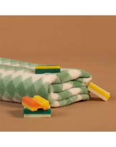 Полотенце банное «. Градиент», 70×140 см, зелёное Этель