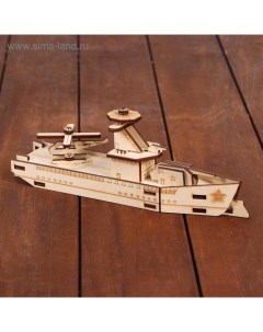 Конструктор деревянный 3д модель «Военный корабль», 32 детали Altair