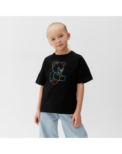 Футболка детская : Gummy bear, чёрная, рост 98 см Minaku