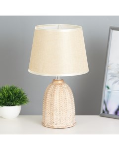 Настольная лампа «Дасия» Е14 40 Вт бежевый 20×20×33 см Risalux