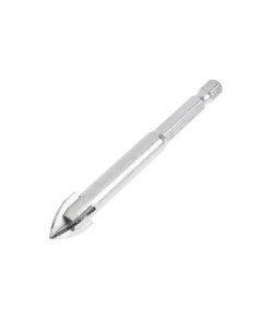 Сверло по керамике твердосплавное, крестовый наконечник, шестигр. хвостовик, 12 мм Tundra