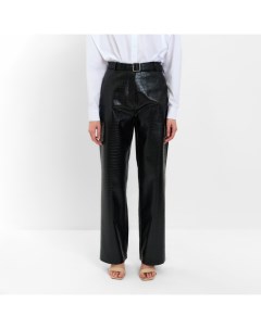Брюки из экокожи женские : Eco leather, чёрные, размер 48 Minaku
