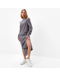 Платье с разрезами макси женское : Casual collection, графит, размер 46 Minaku