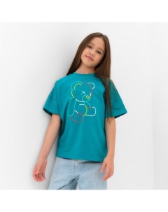 Футболка детская : Gummy bear, цвет аквамарин, рост 110 см Minaku