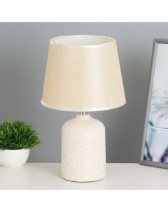 Настольная лампа «Джемма» Е14 40 Вт бело-бежевый 20×20×33 см Risalux