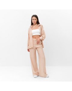 Костюм женский (рубашка, брюки) Summer Time, размер 50, бежевый Mist