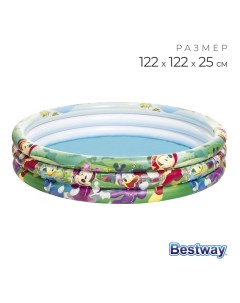 Бассейн надувной «Микки Маус», 122×25 см, от 2 лет, 91007 Bestway