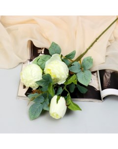 Цветы искусственные «Роза грация», 7×57 см, молочные Poetry in flowers
