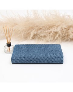 Полотенце банное «», 82×150 см, синее Этель