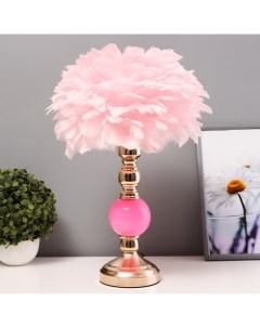 Настольная лампа «Перина» Е27 40 Вт бело-золотой 30×30×42 см Risalux