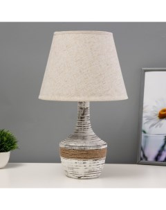 Настольная лампа «Юнона» Е14 40 Вт бежевый 25×25×41 см Risalux