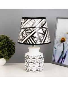 Настольная лампа с абажуром «Гетте», Е14, 15 Вт, чёрный, 31×20×20 см Risalux