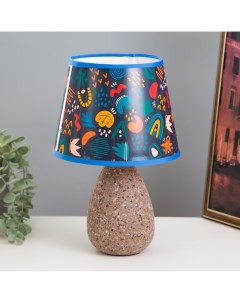 Настольная лампа с абажуром «Инона», Е14, 15 Вт, 20×20×32 см Risalux