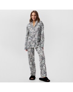 Пижама женская (рубашка, брюки) «Баксы», размер 40-42 Kaftan