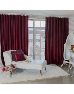 Штора портьерная «», 170×270 см, валенсия вишнёвый Этель