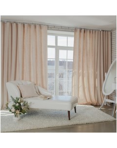 Штора портьерная «», 230×270 см, валенсия белое золото Этель