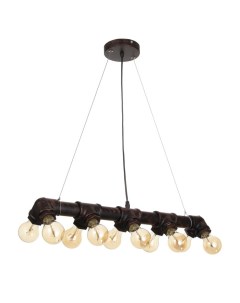 Подвес «Тубо» 10хЕ27 40 Вт черный-медь 7×5×7-127 см Bayerlux