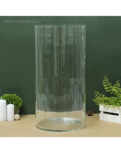 Ваза «Трубка 250», 22 л, 50×25 см, стекло, прозрачная Evis