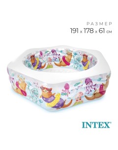 Бассейн надувной «Морской риф», 191×178×61 см, от 6 лет, 56493NP Intex