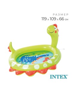 Бассейн надувной «Динозавр», 119×109×66 см, от 2 лет, 58437NP Intex