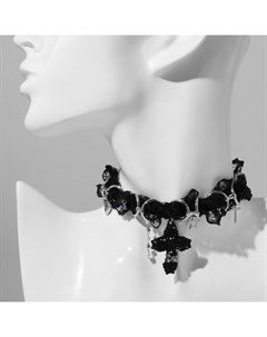 Чокер «Крест», цвет чёрный, 30 см Qf