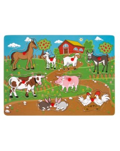 Рамка - вкладыш «Весёлая ферма», 8 элементов Лесная мастерская