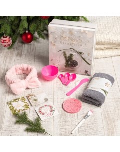 Набор подарочный новогодний "Зимнего волшебства", полотенце и аксессуары (4 предмета) Этель