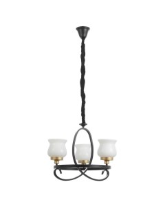 Люстра «Кантри» 3×40 Вт Е27 черно-золотой 50×50×50 см Bayerlux