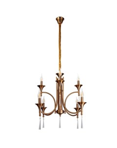 Люстра «Тронг» 8×40 Вт Е14 латунь 72×72×63 см Bayerlux