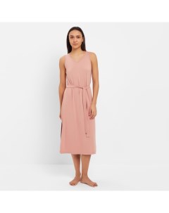 Сорочка миди ночная женская : Home collection, тёмно-бежевая, размер 46 Minaku