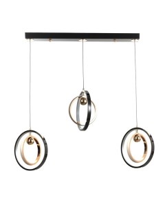 Светильник «Хайфи» 87 Вт LED хром 37×6×26.5 см Bayerlux