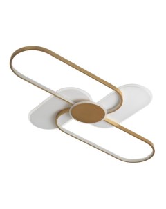 Светильник «Лайн» LED 90 Вт 4000К бело-золотой 110×67×6 см Bayerlux