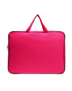 Папка с ручками А4, 360 х 270 х 80 мм, текстильная, внутренний карман, розовая 1Ш48 Calligrata