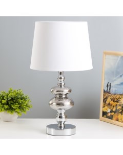 Настольная лампа «Флавия» Е27 40 Вт хром 25×25×44 см Risalux