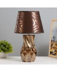 Настольная лампа «Исланта» Е14 40 Вт шоколадный 22.5×22.5×38 см Risalux