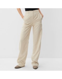 Брюки вельветовые женские : Velvet Collection, молочные, размер 44 Minaku