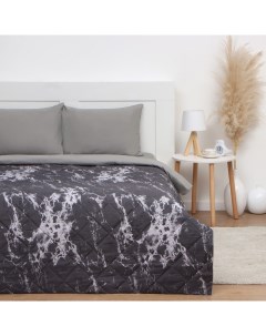 Покрывало евро макси Gray marble, 240×210±5 см, микрофайбер, 100% п/э Lovelife