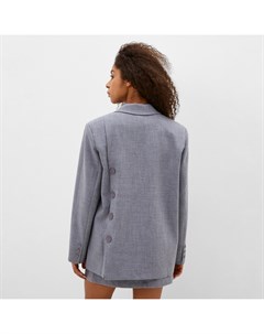 Пиджак женский с пуговицами на спине, р.L-XL, серый Mist