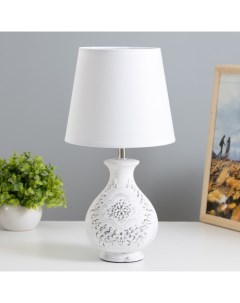 Настольная лампа «Дивея» Е27 40 Вт белый 18×18×34 см Risalux