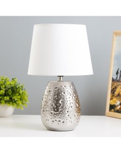 Настольная лампа «Беата» Е14 40 Вт серебро 21×21×32 см Risalux